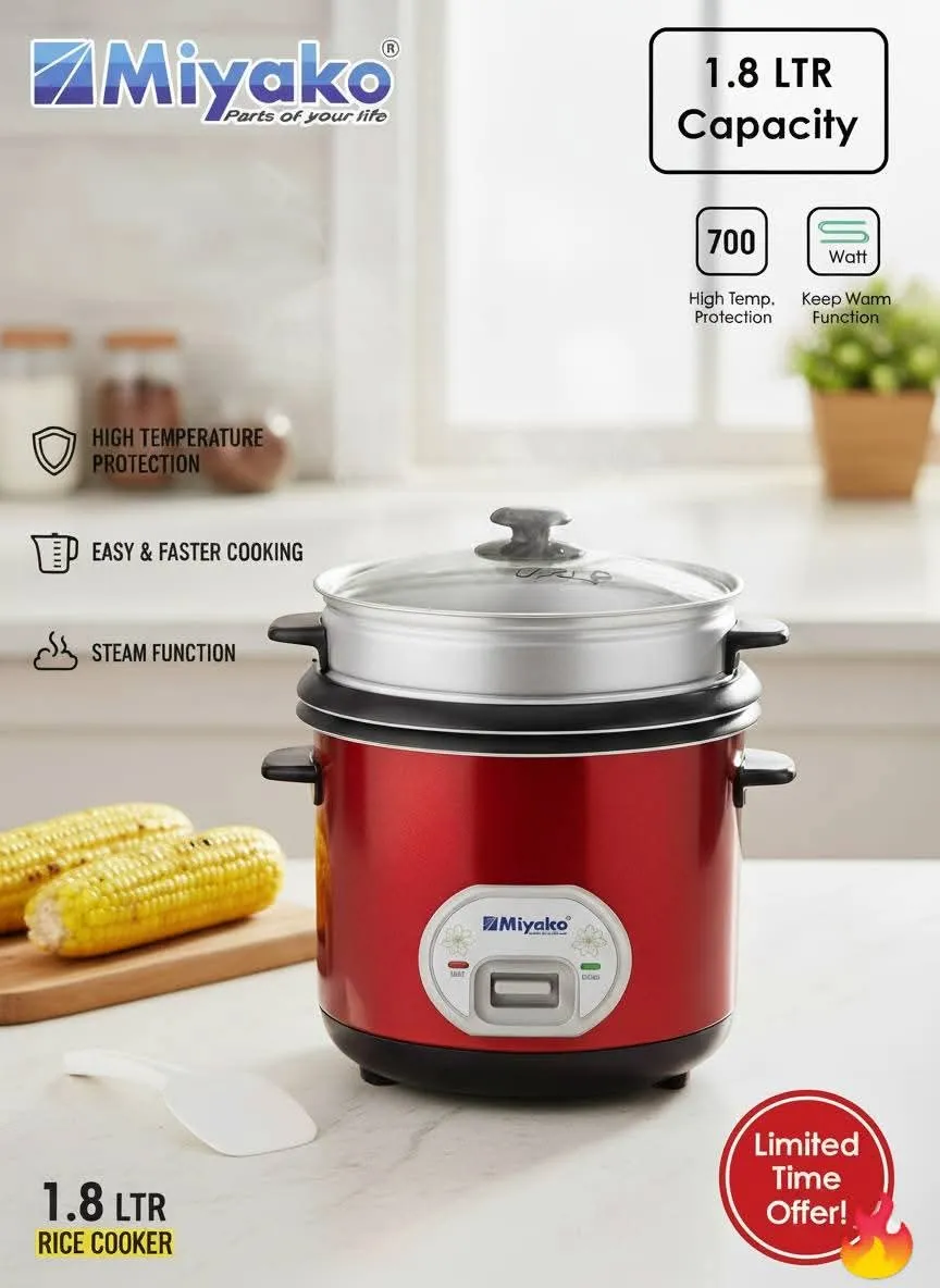 Miyako 1.8 LTR Rice Cooker